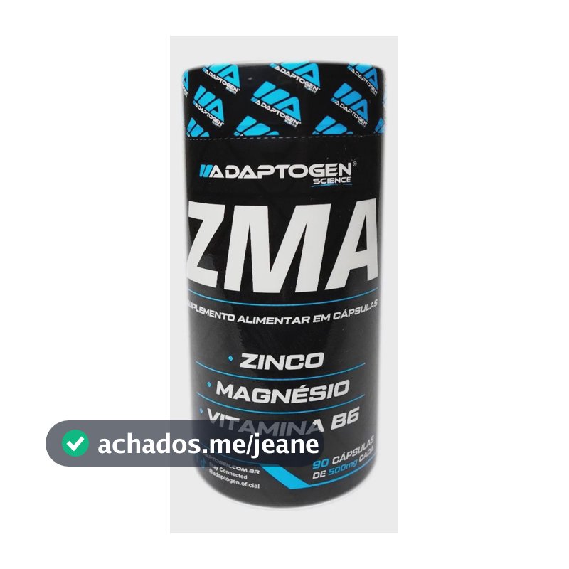Zma 90 Caps Adaptogen - Massa Muscular + Testosterona