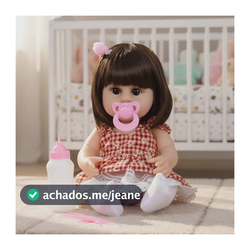 Bebê Reborn Boneca Sweetie Reborn Silicone Realista Faz Xixi