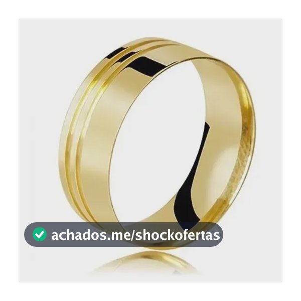 Aliança Ouro 18kl Quadrada 4mm 2,5 Gramas ( 1 Unidade )