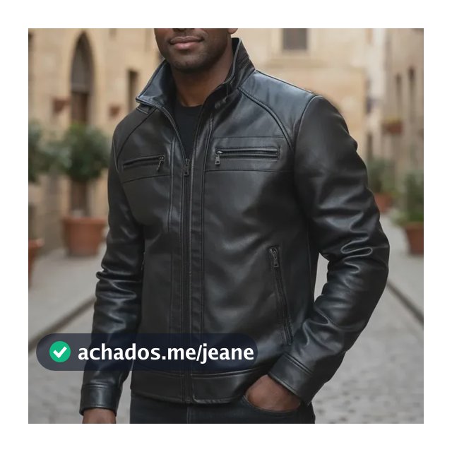 Jaqueta De Couro Masculina Motoqueiro Couro Pu Com Forro