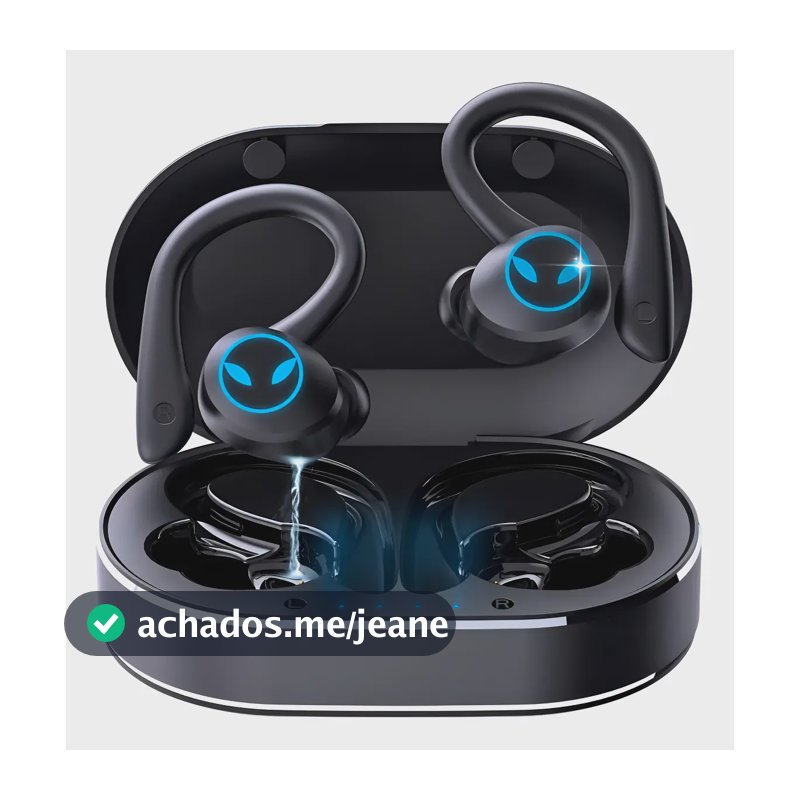 Fones De Ouvido Bluetooth 5.3 À Prova D'água Esportivos Anc Preto