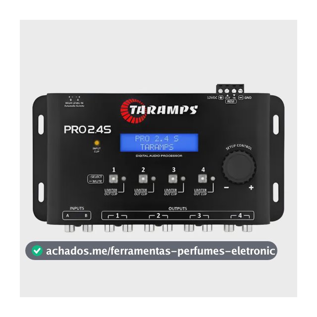 Processador De Áudio Digital Taramps Pro 2.4s Equalizador