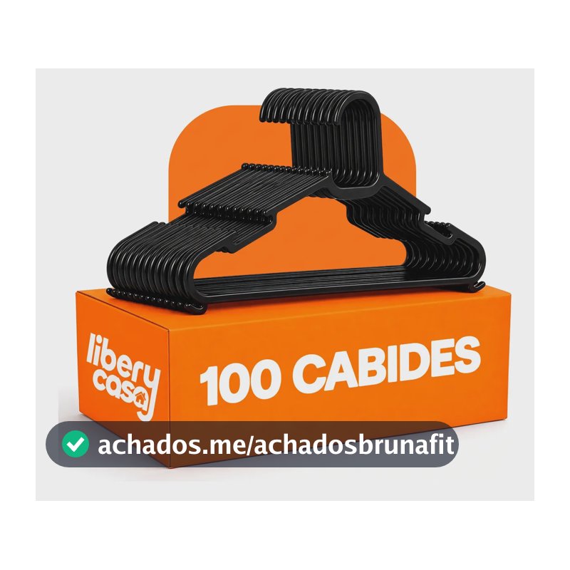 Kit 100 Cabide Adulto Preto Reforçado Organizador Combate Antideslizante Slim Adulto Kit Cabides Antiderrapante Para Roupa