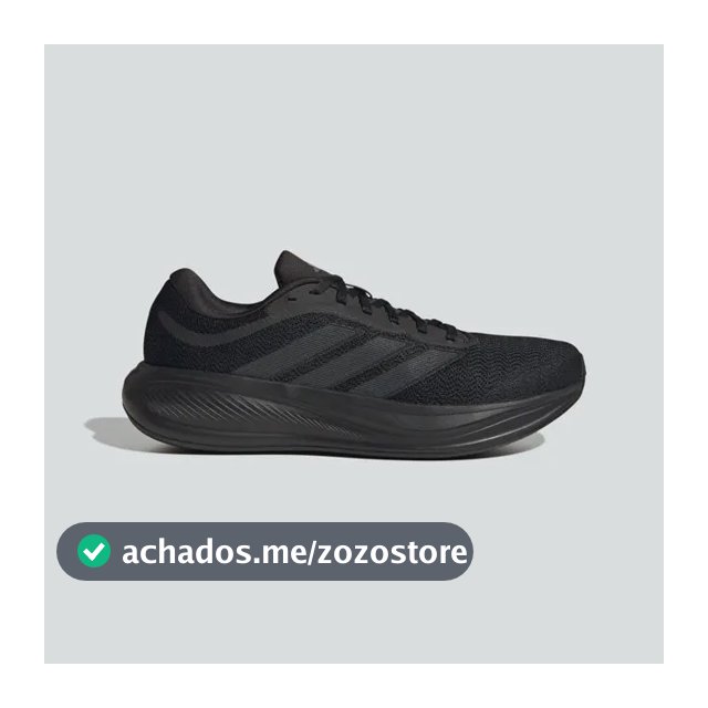 Tênis Masculino Response Runner 2 adidas Cblack Cblack Grefiv Liso 41 Br