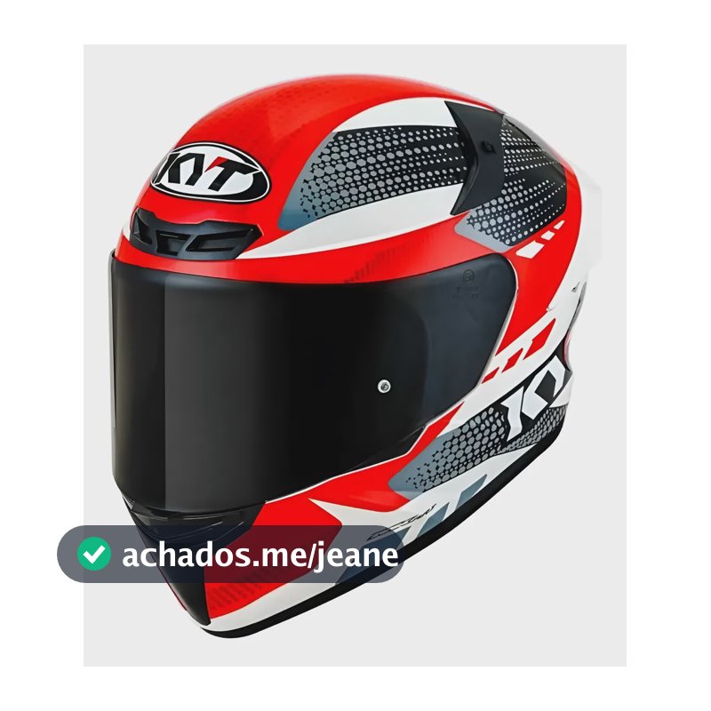 Capacete Kyt Tt-course Gear Black/red Vermelho Liso Brilhante 59/60