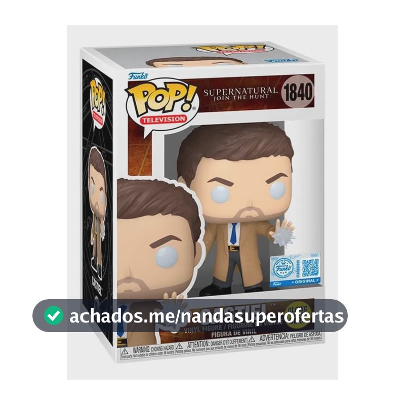 Boneco Funko Pop! Supernatural - Castiel (glow)
