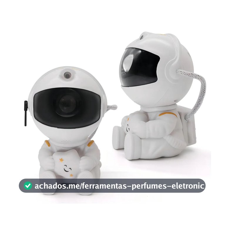 Astronauta de Galáxia e Estrelas LED Com Controle Remoto USB