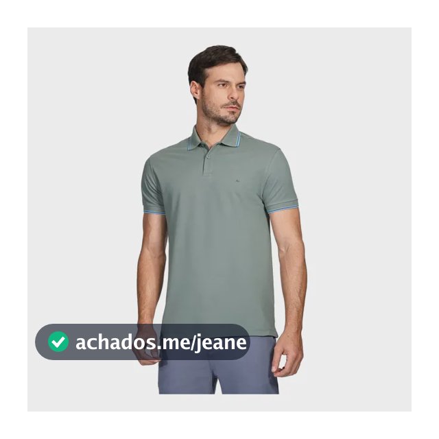 Polo Aramis Básica Verde Água