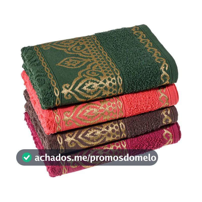 Kit 4 Toalha Rosto Algodão 330g/m2 Luxo Laune Haus Cores Sortidas