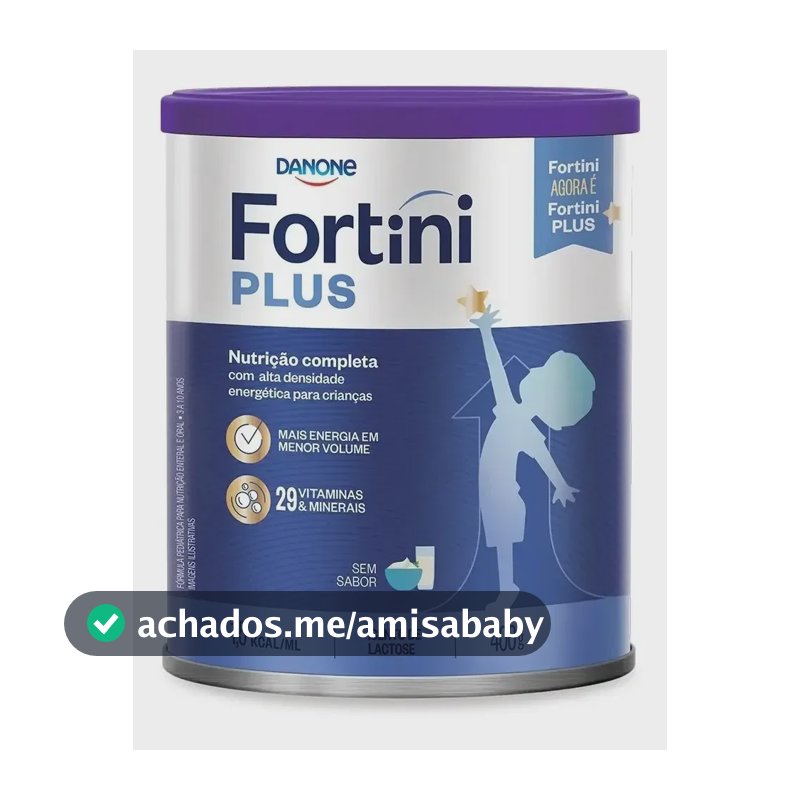 Suplemento Infantil Fortini Pó Plus Sem Sabor 400g Danone