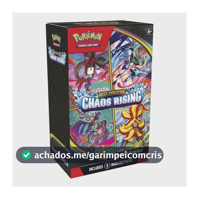 Caixa Pokémon Tcg Mega Evolution Chaos Rising Asmodee