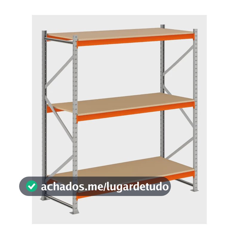Mini Porta Pallet Palete Inicial Slim Com Mdf Cru 200x120x60 1.2v