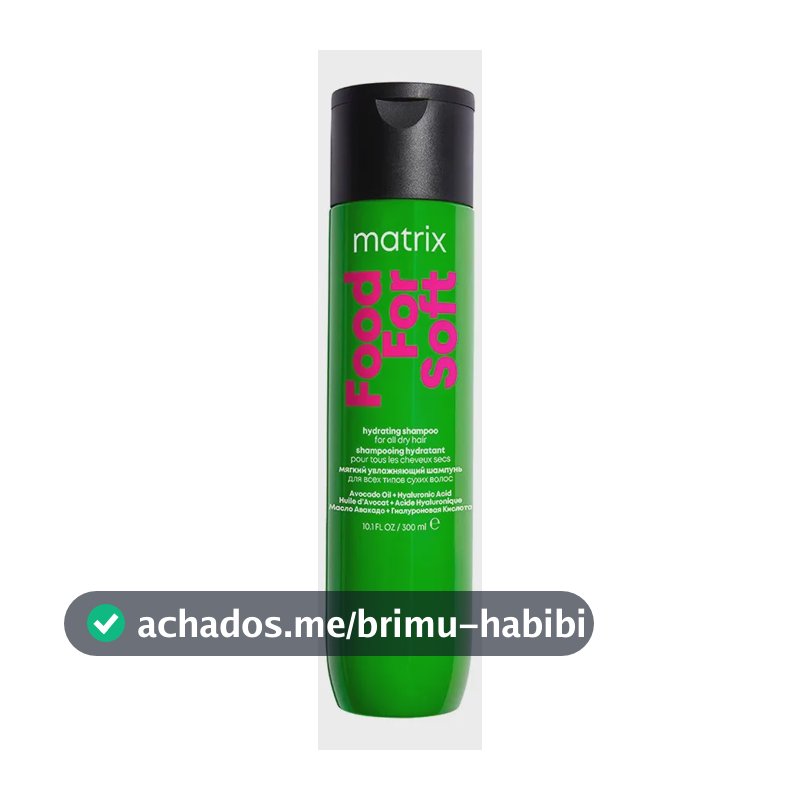 Shampoo Hidratante Cabelos Secos Food For Soft 300 ml Matrix