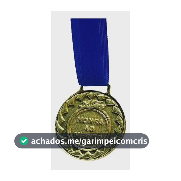 Kit Com 20 Medalhas De Ouro M30 Honra Ao Mérito C/fita Azul