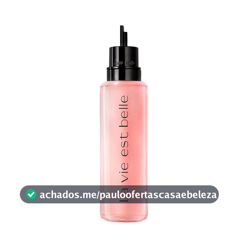 Refil Perfume Feminino Eau De Parfum, Fragrância Floral Gourmand Inebriante Com Íris Nobre E Baunilha, Aroma De Felicidade E Feminilidade, La Vie Est Belle Lancôme, Frasco Com 100ml