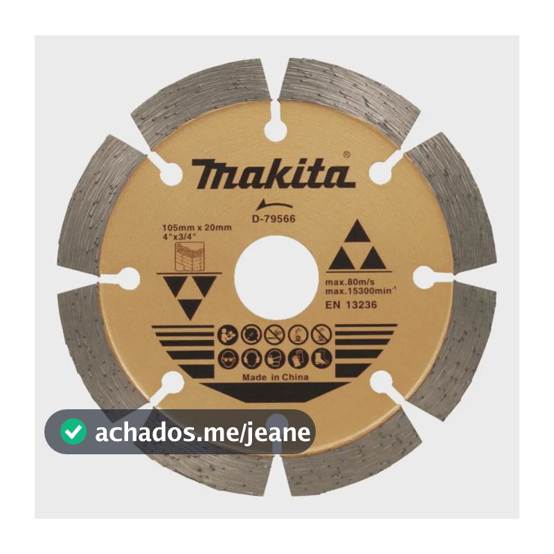 Disco Diamantado Segmentado 105mm P/concreto D-79566 Makita