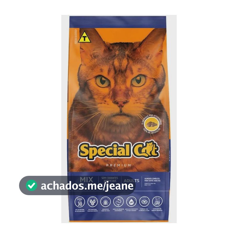 Alimento Special Cat Mix Adultos 10,1kg Ração Gato Saudável