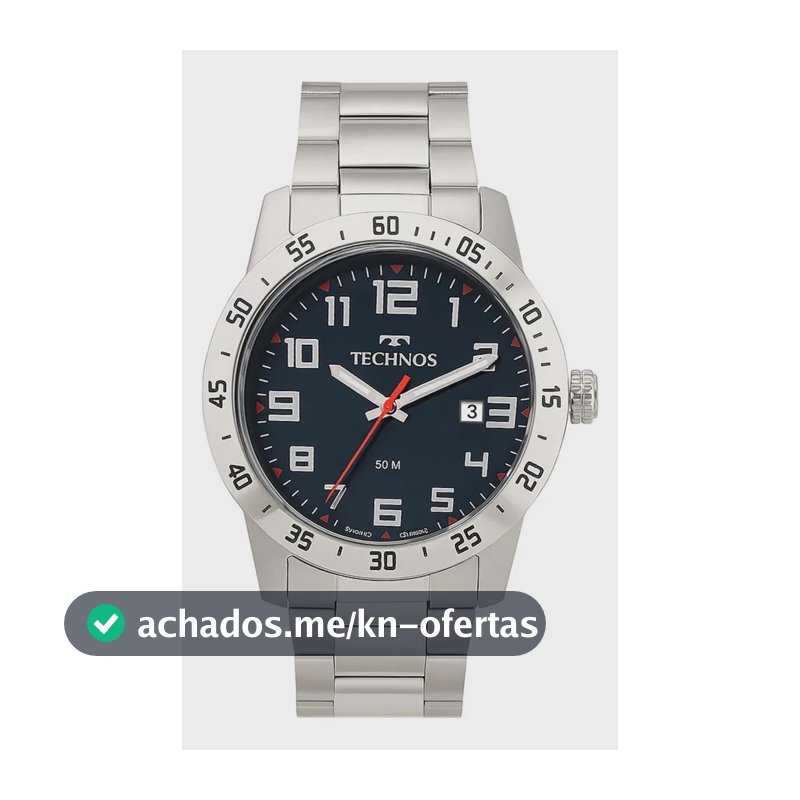 Relógio Technos Masculino Analógico Prateado 2115myi/1a Prateado