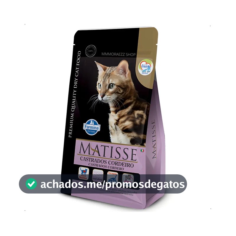 Ração Seca Matisse Gato Castrado Sabor Cordeiro 7.5kg