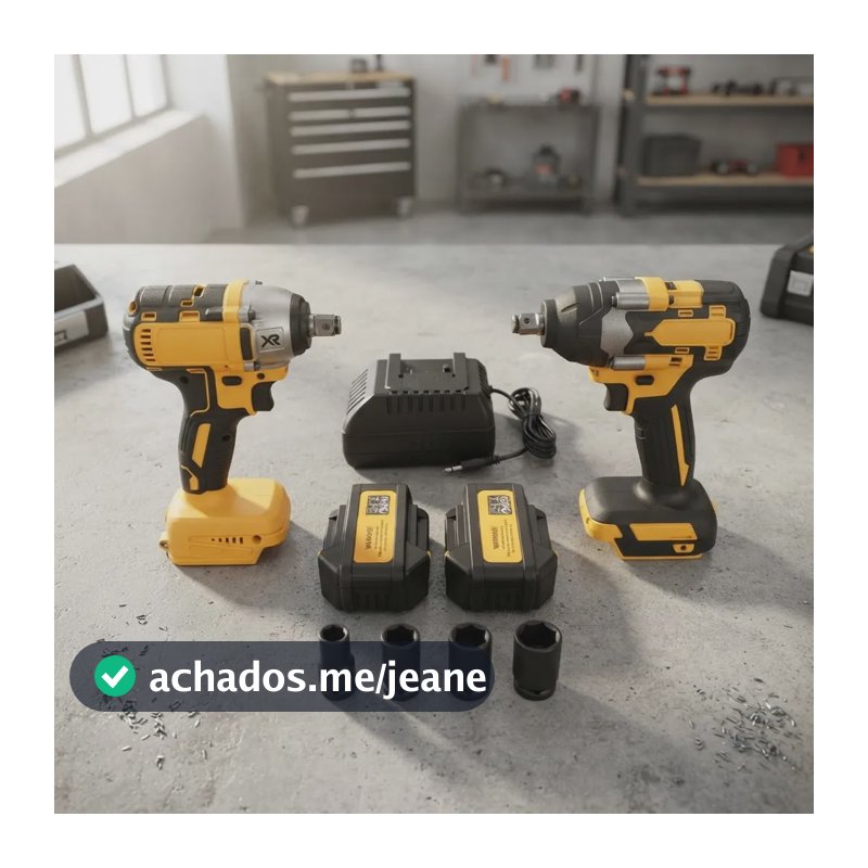 Kit Chave De Impacto 2 Baterias 60v 1/2 E 3/4 Profissional!! Azul-aço 127/220v 50 Hz/ 60 Hz