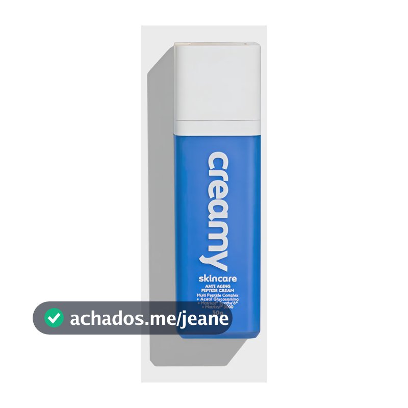 Creamy Skincare Anti-Aging Peptide Cream 30g | Estimula a Produção de Colágeno, Atenua Manchas Causadas Pela Idade, Textura Cremosa | Todos os Tipos de Pele, Noite e Dia