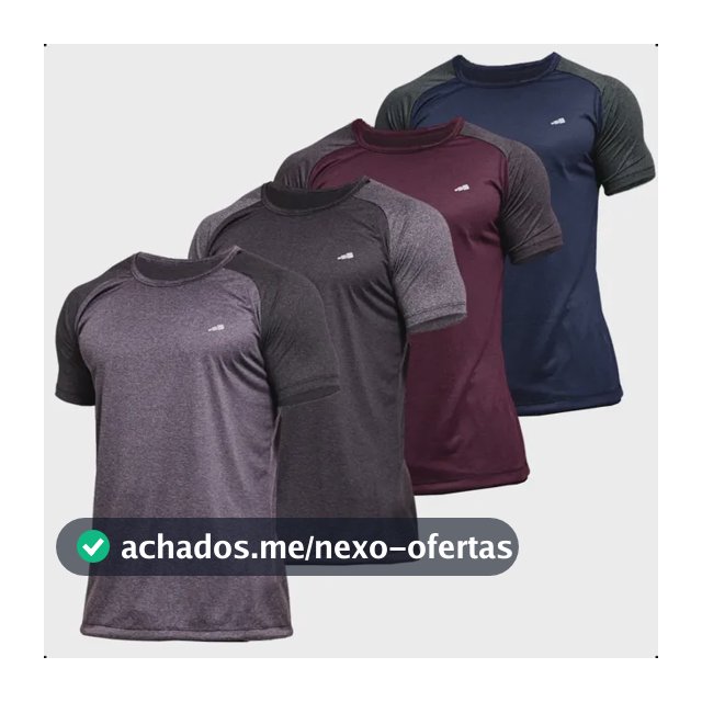 4 Camisetas Masculina Dry Fit Premium Camisa Academia Kit