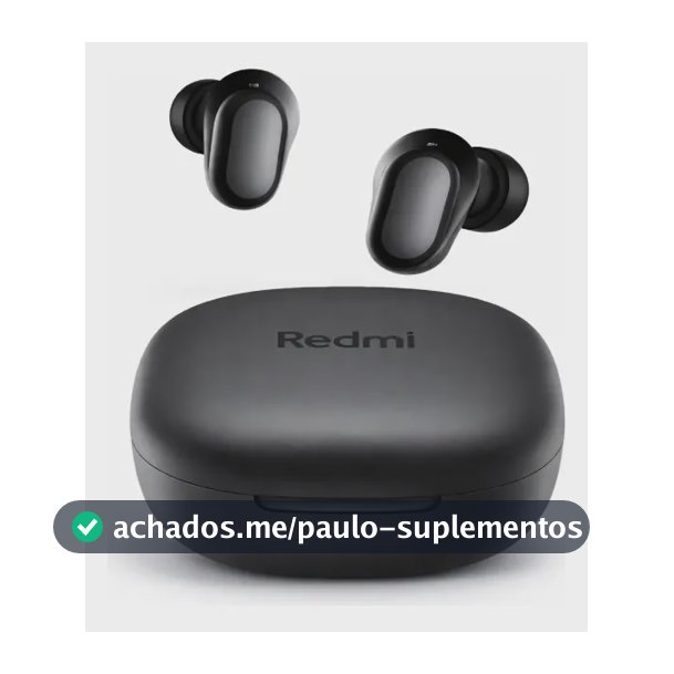 Fone De Ouvido Sem Fio Xiaomi Redmi Buds 6 Play Preto Preto