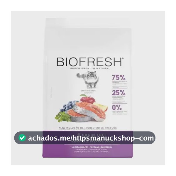 Ração Biofresh Super Premium Gatos Adultos Salmão 7,5kg