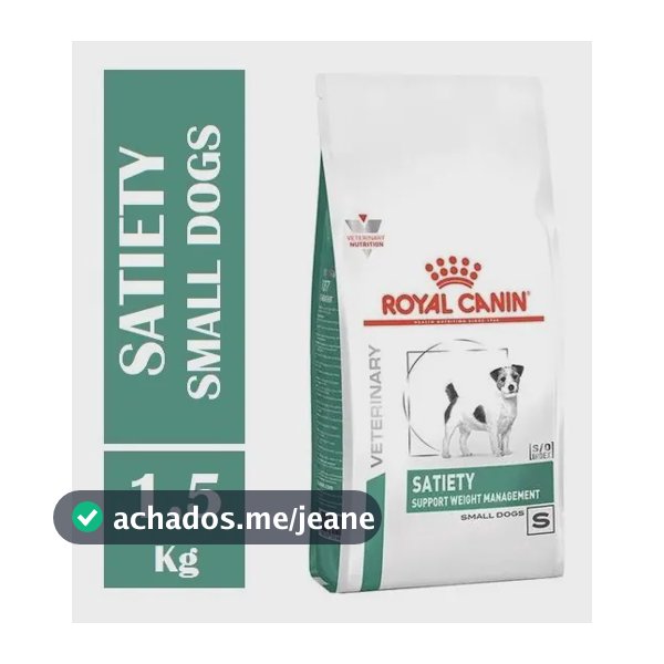 Ração Royal Canin Veterinary Diet Canine Satiety small dog para cão raçãs pequenas 1.5 kg