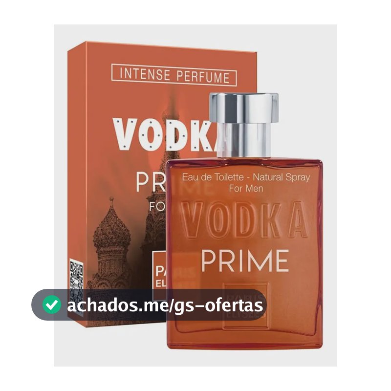 Perfume Vodka Prime Paris Elysees Masculino Intense 100ml