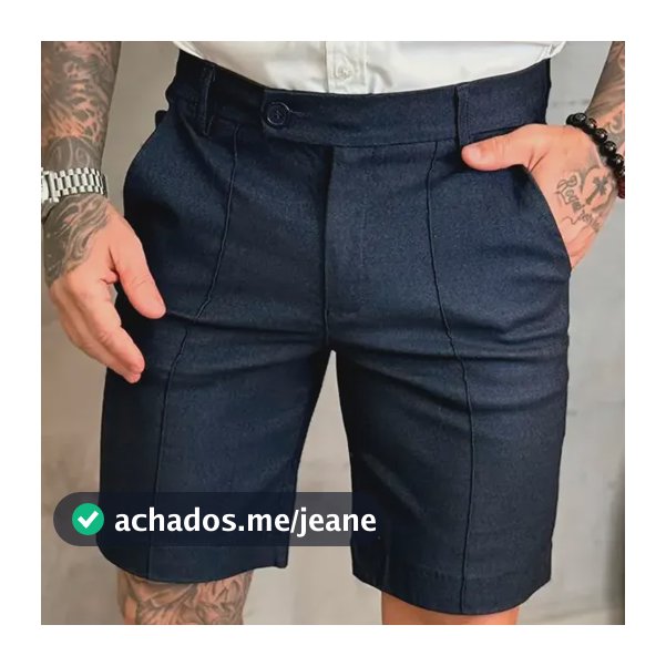 Shorts Bermuda Bengaline Nervura Masculino Colorida Premium