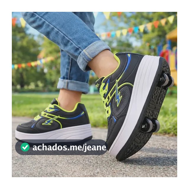 Tênis Mini-pé 4 Rodinhas Diversão P/ Meninas E Meninos