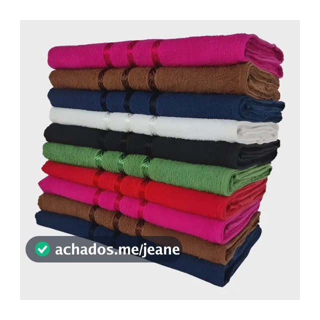 Toalha Show Viena Kit C/ 10 Toalhas De Rosto Russia 45x70 Cm Atacado Cor Sortido Liso