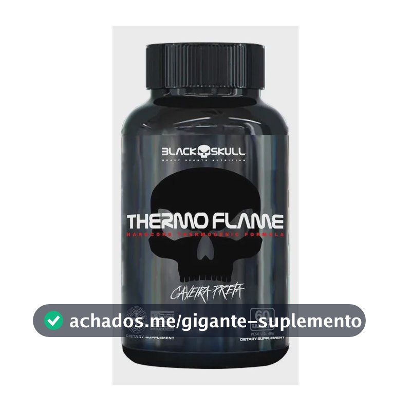 THERMO FLAME Caveira 360mg 60 Tabletes BLACKSKULL