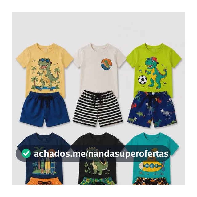 Kit 6 Peças De Roupa Infantil Menino Bebe Masculino Atacado