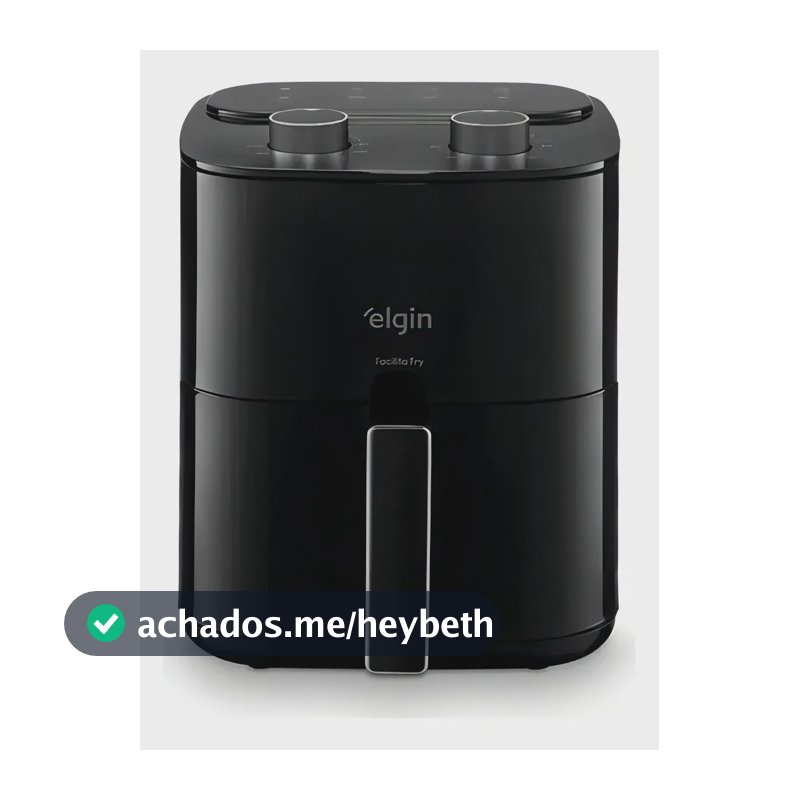 Fritadeira Elétrica Air Fry Elgin 3,5 Preto Somente 127v Preto 127v