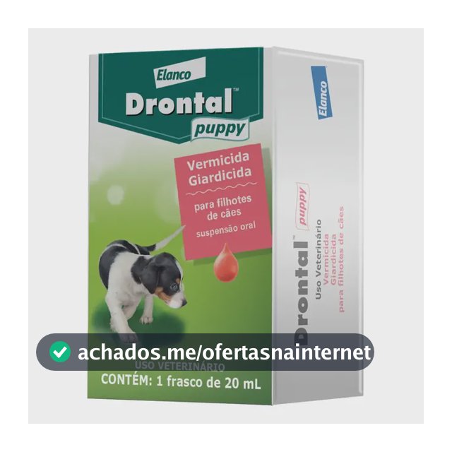 Drontal Puppy Suspensão 20ml Vermifugo Filhotes Cães