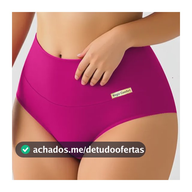 Kit Com 10 Lindas Calcinha Cós Alto Cores Atacado Revenda