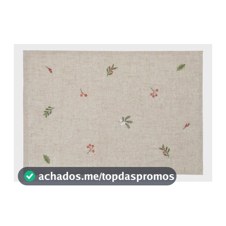 Lugar Americano Botanic 50 X 35 Cm Tro Home Style Marrom-claro