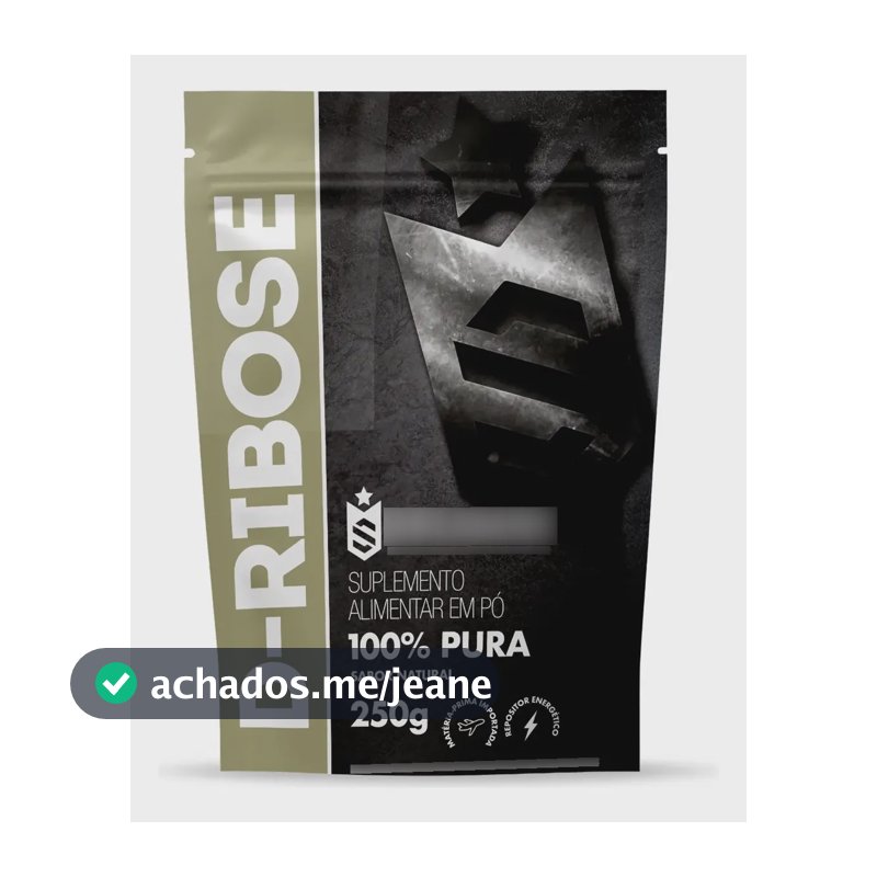 D-ribose 250g 100% Puro Importado Soldier Nutrition Natural