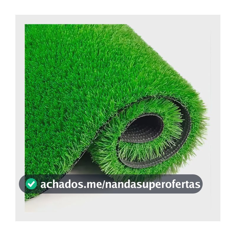 Grama Sintética Revomax para Decoração, Verde – 12mm