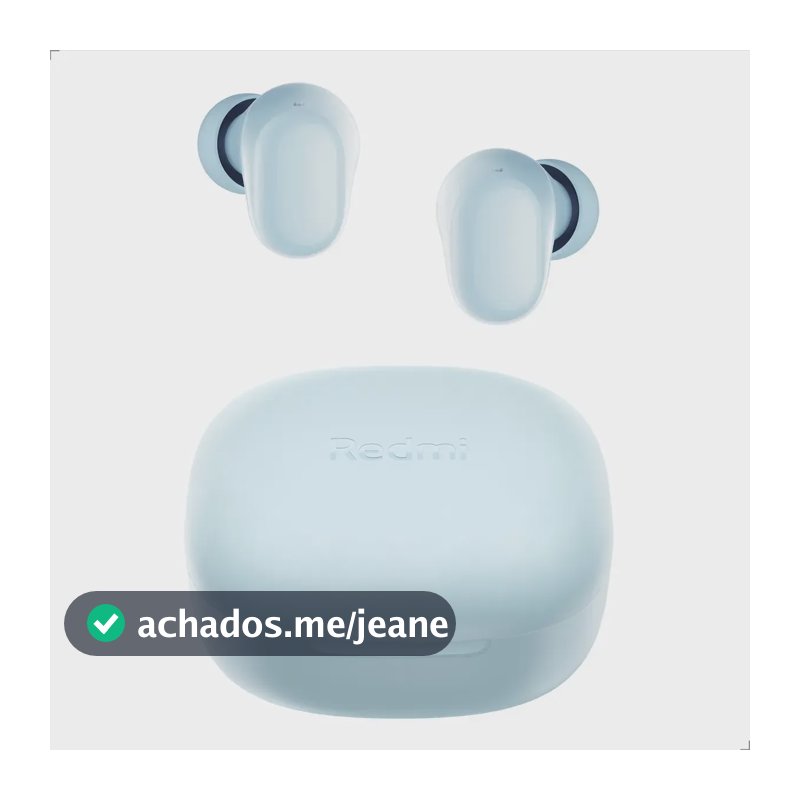 Fone Bluetooth Xiaomi Redmi Buds 6 Play 36h De Música Ipx4 Azul Celeste