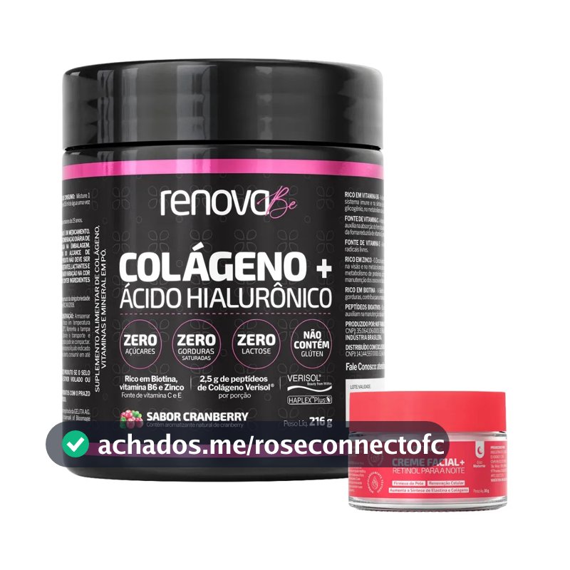 Colágeno Renova Be com Verisol e Ácido Hialurônico (Cranberry - Oxicoco)