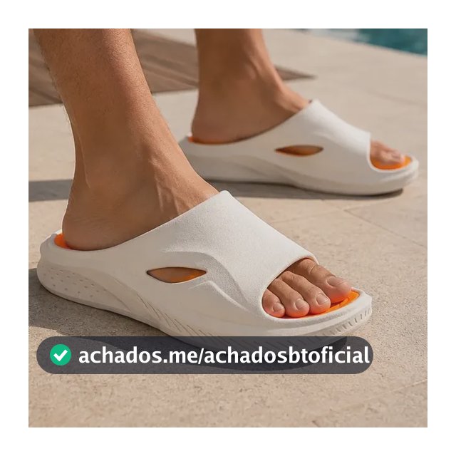 Chinelo Nuvem Antiderrapante Macio Ortopédico Branco Lisa 38 Br