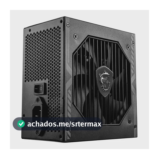 Fonte Atx Msi 650w Mag 2.4 Pcie 80 Plus Bronze Preto