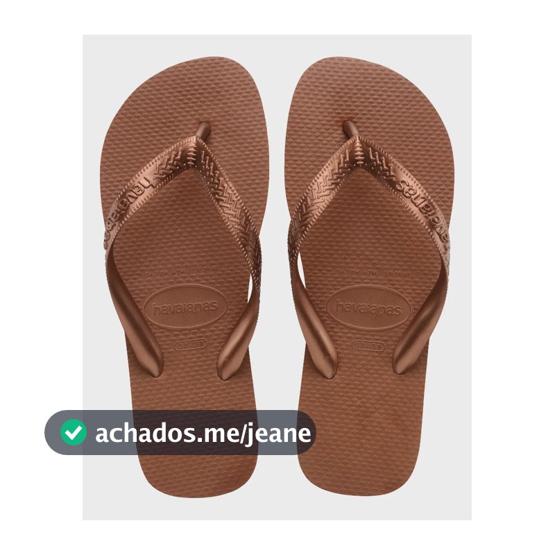 Havaianas Top Unissex - Sandálias Confortável Envio Rápido Ferrugem 35/36