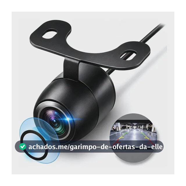Câmera De Ré Universal Automotiva Full Hd Visão Noturna 12v