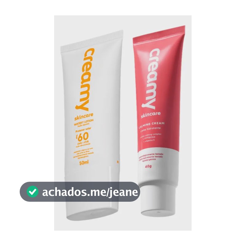Kit Creamy Skincare Protetor Solar Facial Fps 60 Hidratante