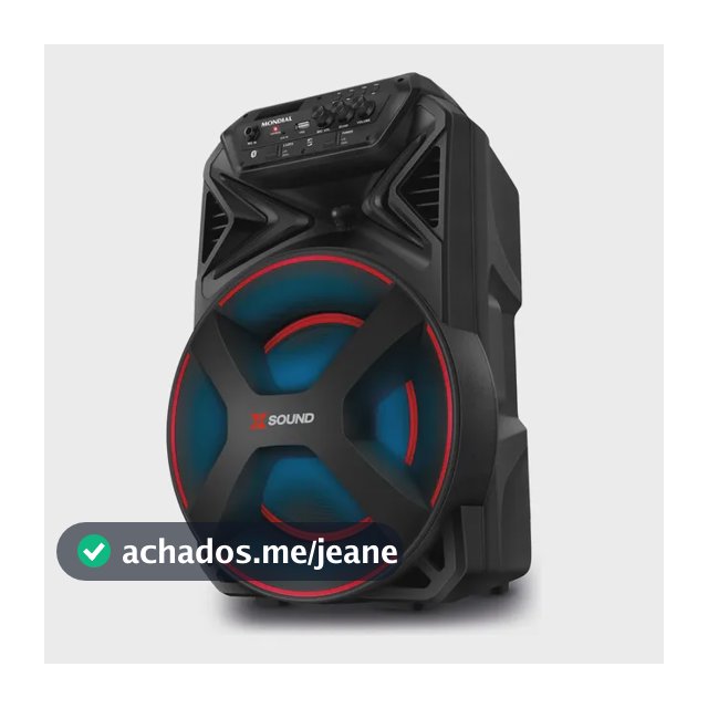 Caixa Amplificada Mondial 300W Bivolt CM-300-N