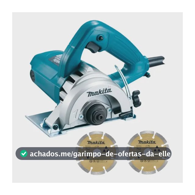 2Serra Mármore 110mm 1300W Com 2 Discos 4100NH3ZX2 Makita Profissional